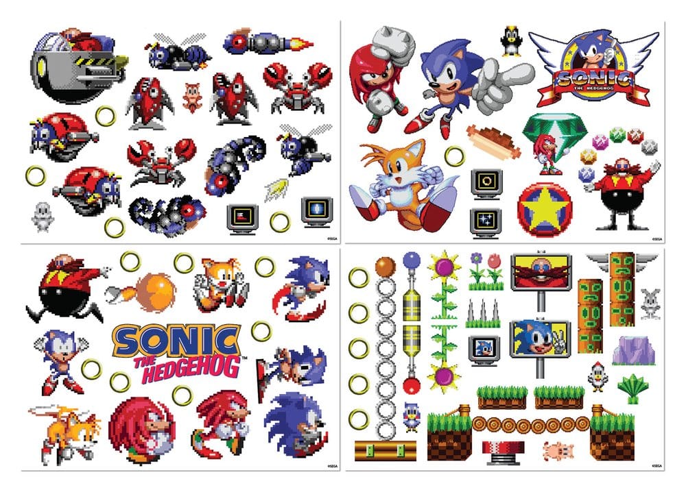 PRE ORDINE - Sonic - The Hedgehog Tech Sticker Pack