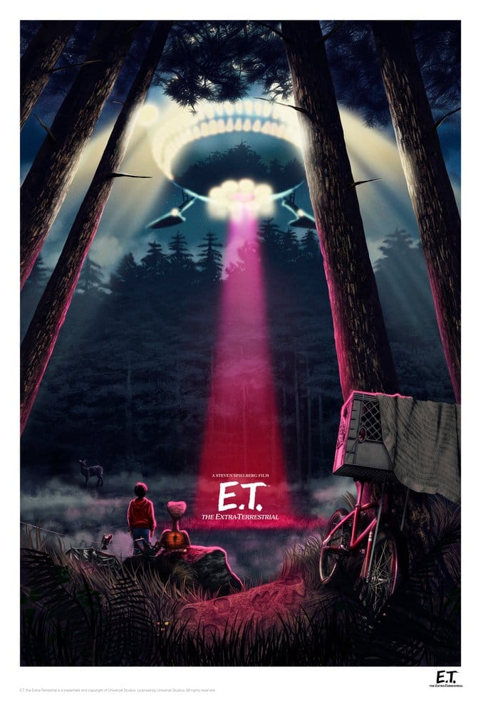 PRE ORDINE - E.T. the Extra-Terrestrial Art Print Ver. B Limited Edition 30 x 47 cm
