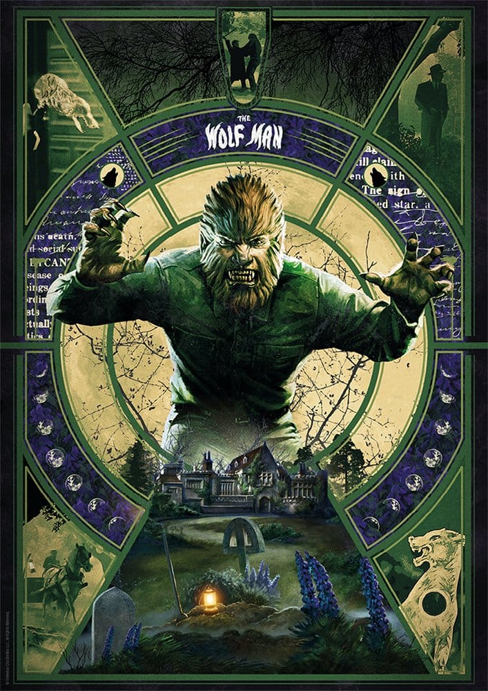 PRE ORDINE - Universal Monsters Art Print The Wolfman Limited Edition 30 x 47 cm
