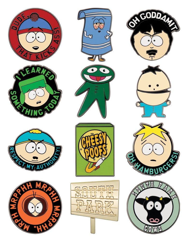 PRE ORDINE - South Park Mystery Pin Badges Display (12)