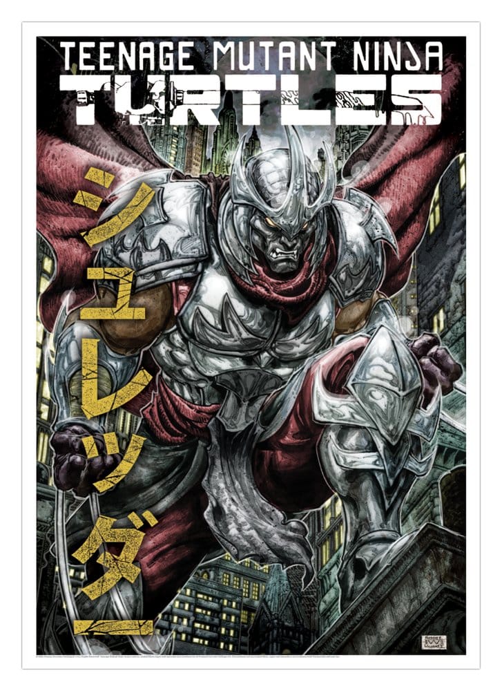 PRE ORDINE - Teenage Mutant Ninja Turtles Art Print Shredder Limited Edition 42 x 30 cm