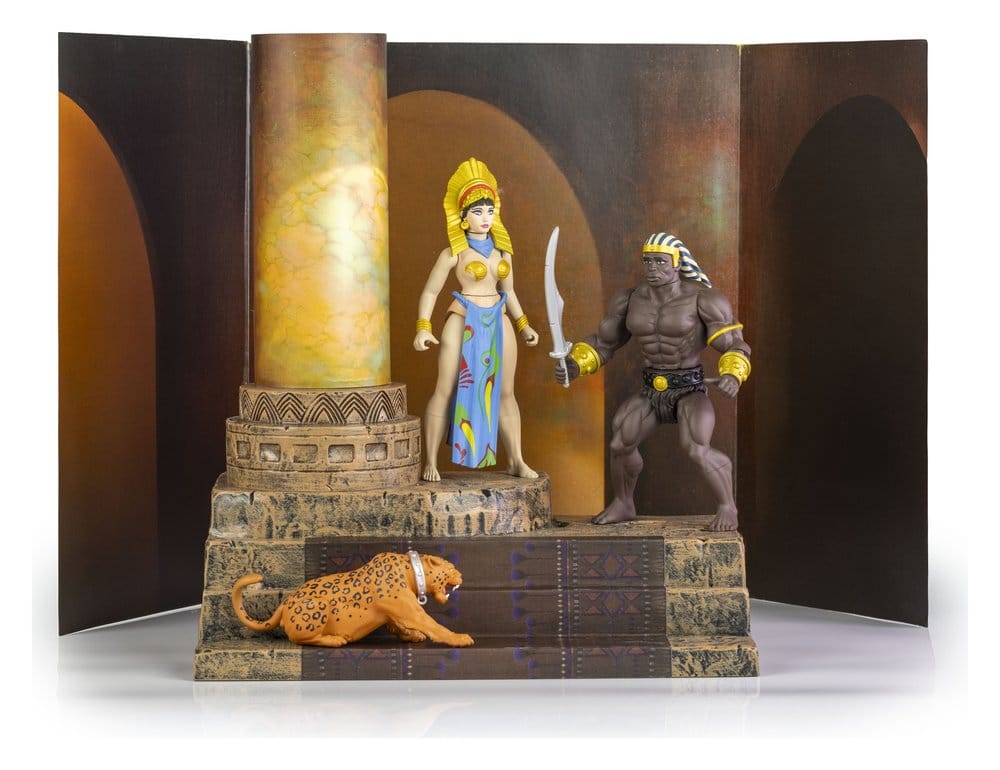 PRE ORDINE - The Savage World of Frazetta Action Figure Set Egyptian Queen & The Guard (Museum Edition) 14 cm