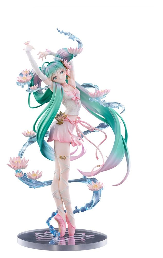 PRE ORDINE - Hatsune Miku F:NEX PVC Statue 1/7 Water lily Ver. 27 cm