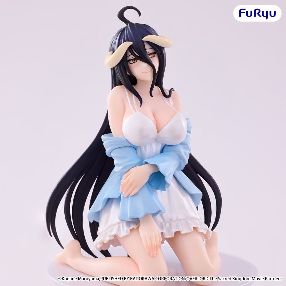 PRE ORDINE - Overlord Noodle Stopper PVC Figure Albedo Loungewear Pearl White Ver. 12 cm