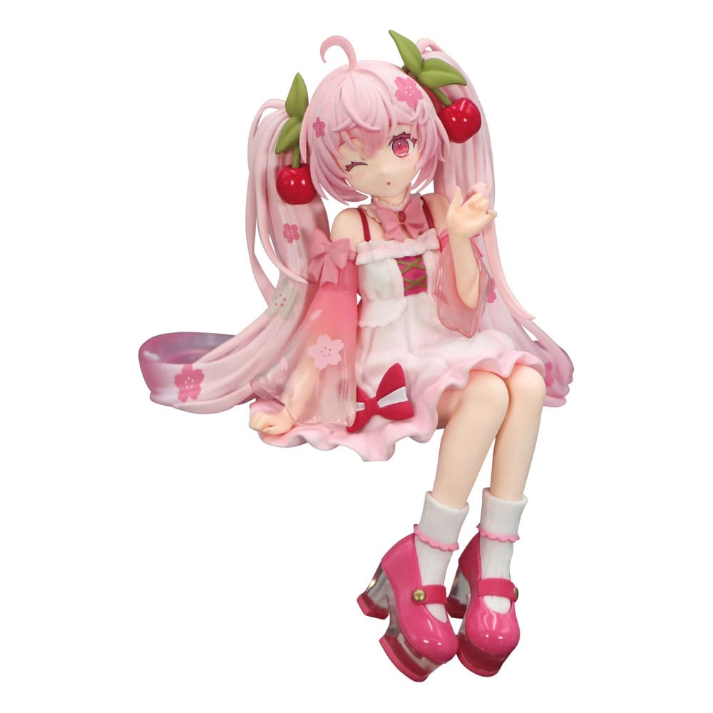 PRE ORDINE - Hatsune Miku Noodle Stopper PVC Statue Sakura Miku 2025 Wink Ver. 14 cm