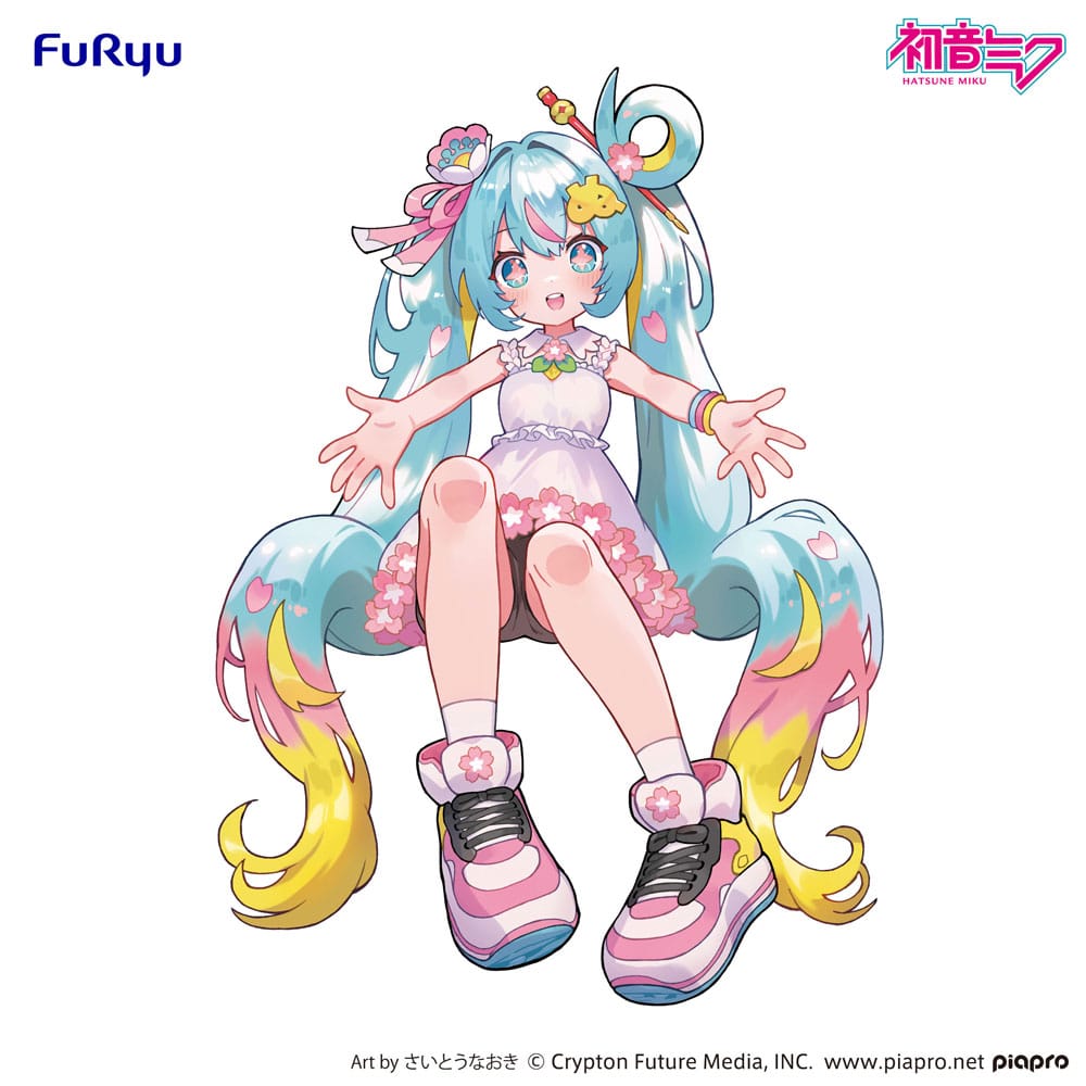 PRE ORDINE - Hatsune Miku Noodle Stopper PVC Statue Hatsune Miku 10th Anniversary 14 cm