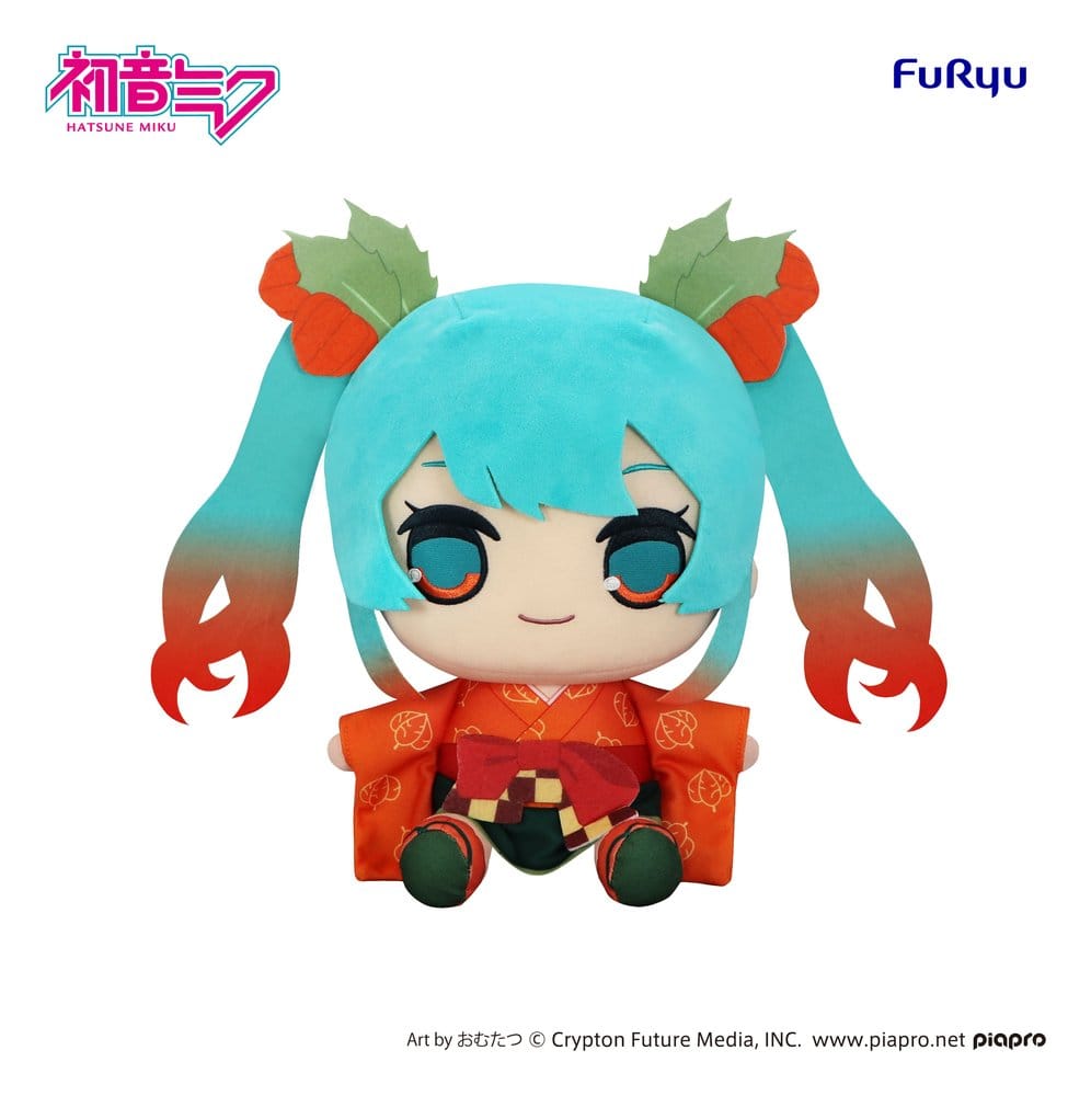 PRE ORDINE - Hatsune Miku Kyurumaru Big Plush Figure Flower Fairy Winter Cherry Ver. 29 cm