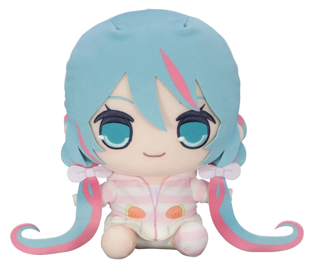 PRE ORDINE - Hatsune Miku Kyurumaru Big Plush Figure Rabbit Ear Hood Pajama 28 cm