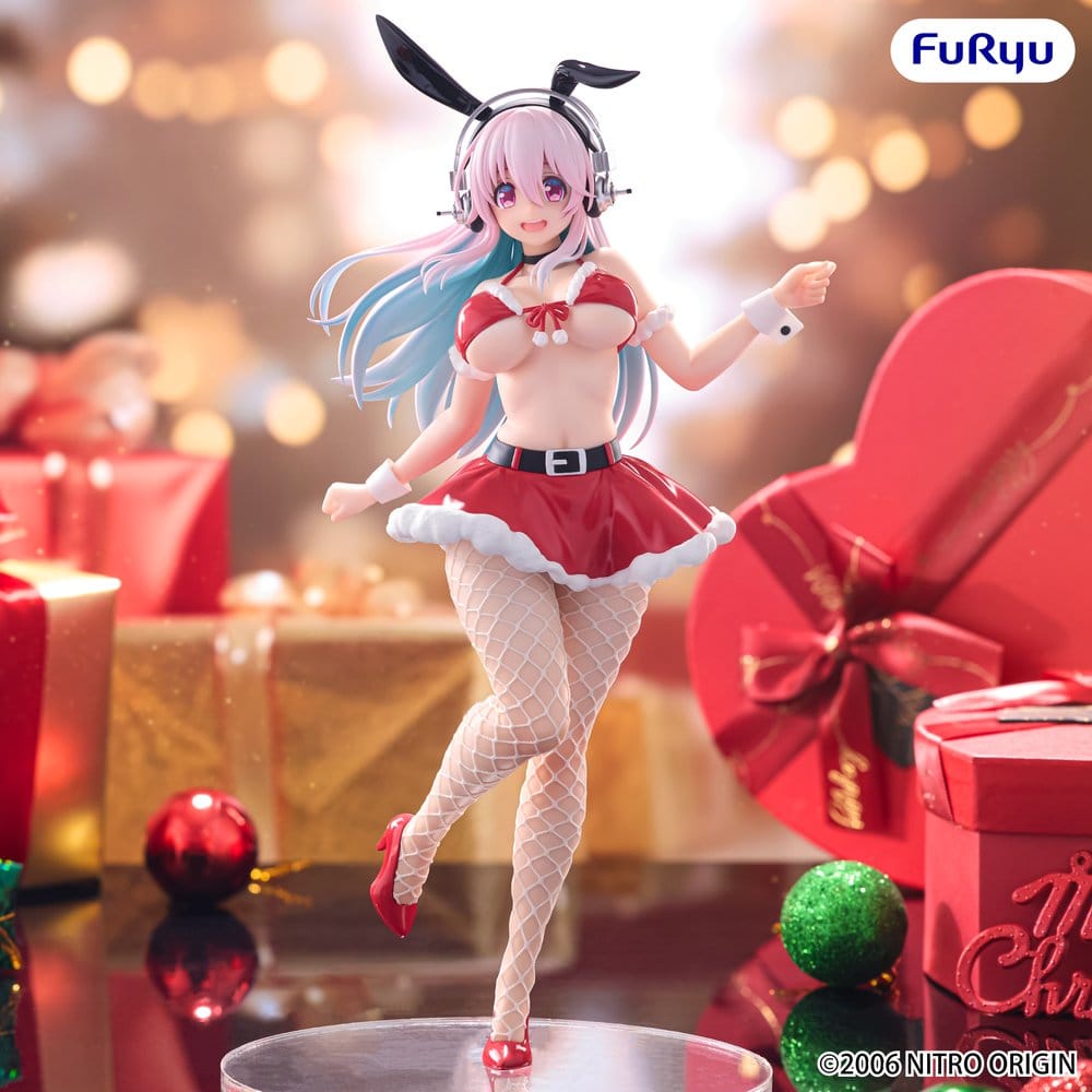 PRE ORDINE - Super Sonico BiCute Bunnies PVC Figure Santa Ver. 30 cm