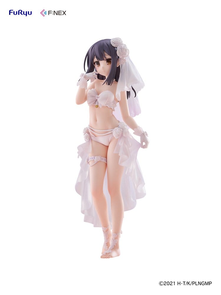 PRE ORDINE - Fate/kaleid liner Prisma Illya: Licht - The Nameless Girl F:NEX PVC Figure 1/7 Miyu Edelfelt Wedding Swimsuit Ver. 21 cm