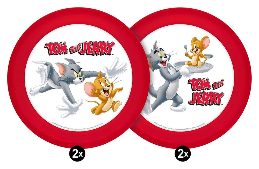 PRE ORDINE - Tom & Jerry Plate 4-Pack 21 cm