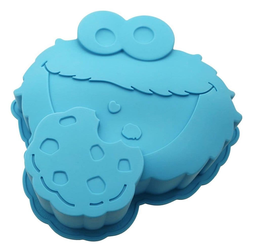 PRE ORDINE - Sesame Street Silicone Baking Tray Cookie Monster blue
