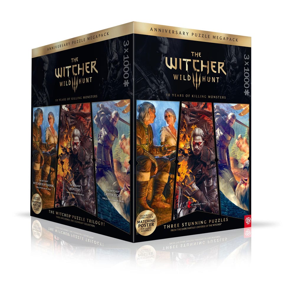 PRE ORDINE - The Witcher 3 Puzzle Triology Wild Hunt 10 Years of Killing Monsters (1000 pieces)