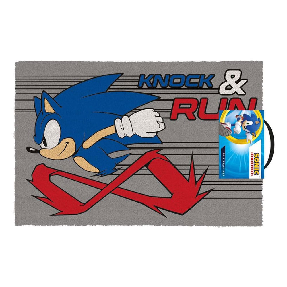 PRE ORDINE - Sonic The Hedgehog Doormat Knock And Run 40 x 60 cm