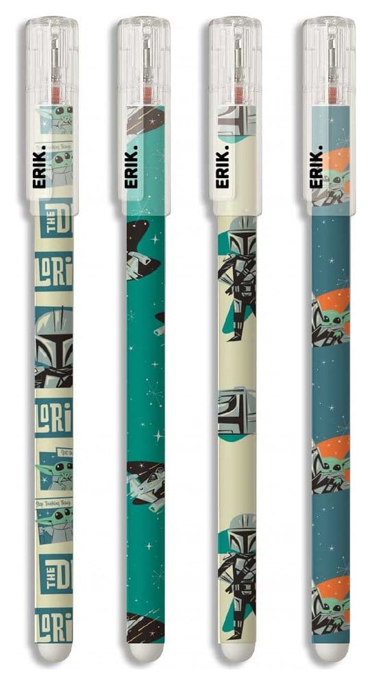 PRE ORDINE - Star Wars: The Mandalorian Erasable Pens Set (4)