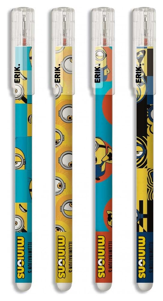 PRE ORDINE - Minions Erasable Pen Set of 4
