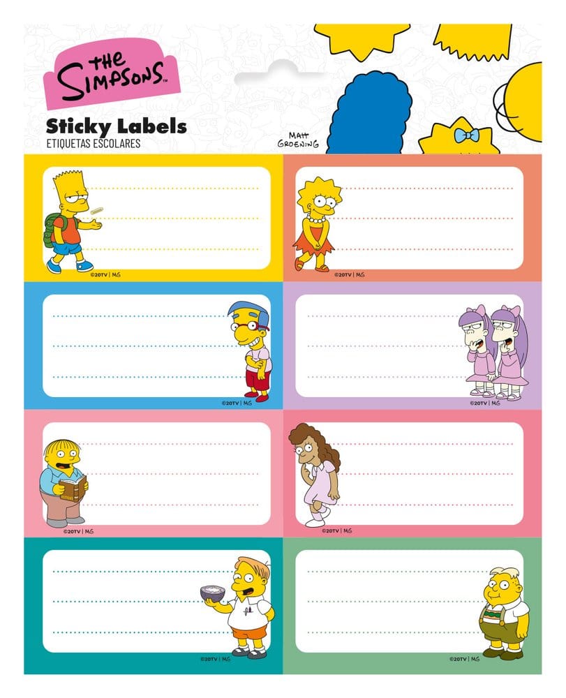 PRE ORDINE - The Simpsons Self-Adhesive Labels (10)