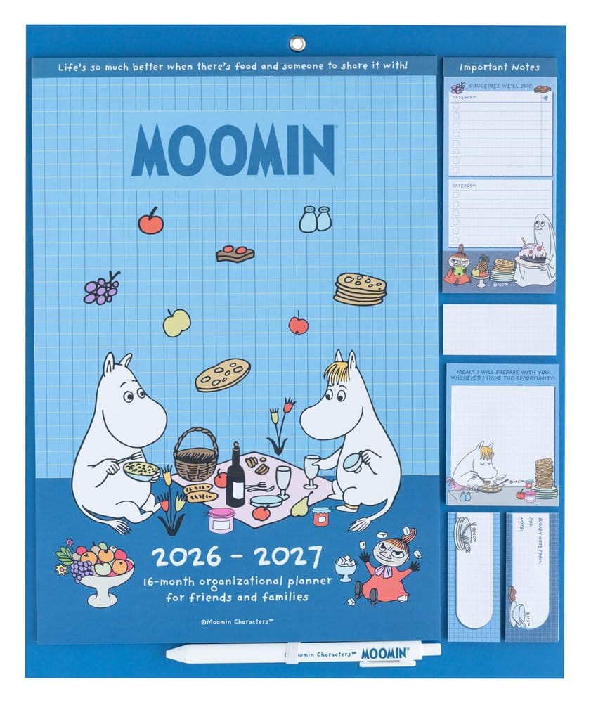 PRE ORDINE - Moomin Magnetic Planner 2026/27 30 x 35 cm