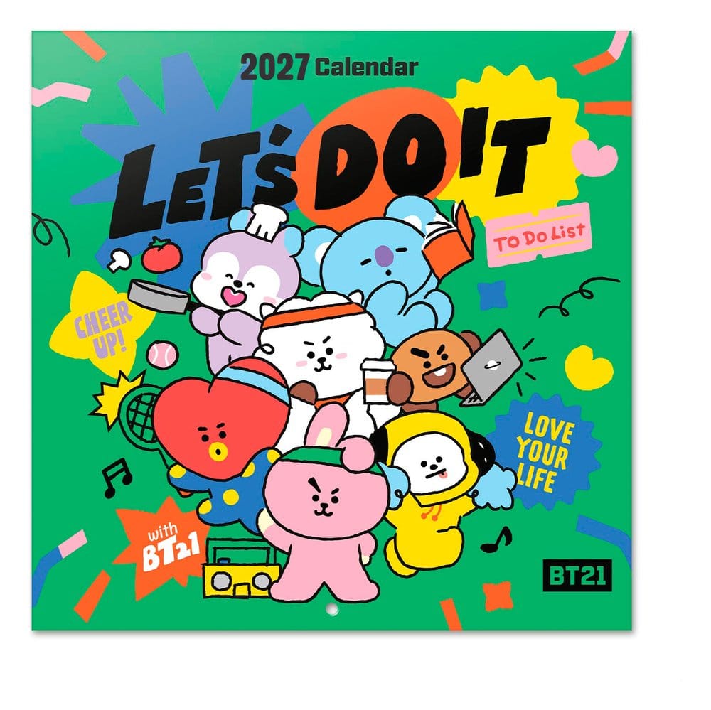 PRE ORDINE - BT21 Wall Calendar 2027 30 x 30 cm