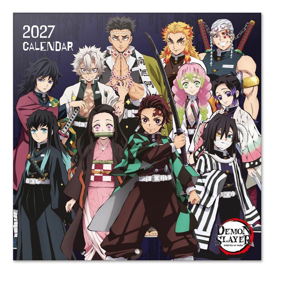 PRE ORDINE - Demon Slayer 2027 Wall Calendar 30 x 30 cm