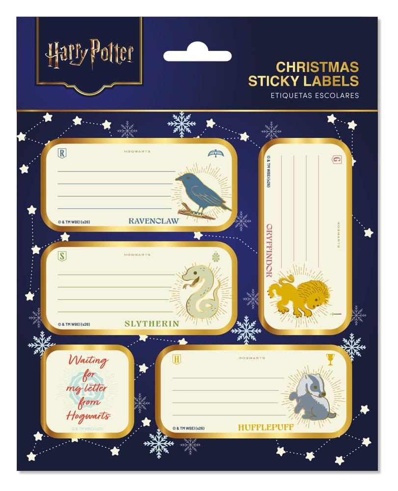 PRE ORDINE - Harry Potter Self-Adhesive Christmas Labels Premium