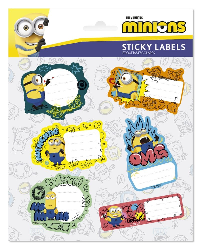 PRE ORDINE - Minions Self-Adhesive Labels Premium