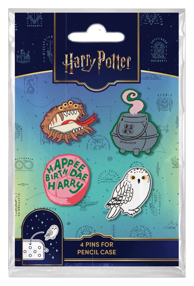 PRE ORDINE - Harry Potter Pin Badges Set of 4