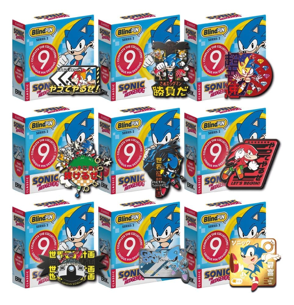 PRE ORDINE - Sonic Mystery Pins Series 2 Blind Box Display (24)