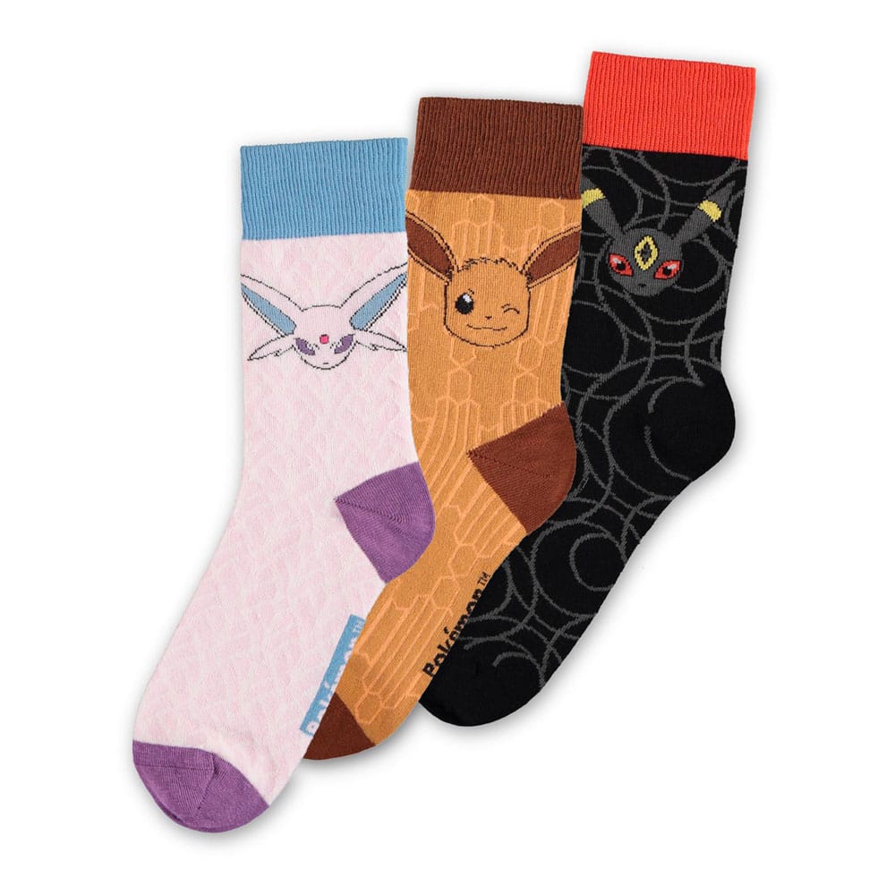 PRE ORDINE - Pokémon Socks 3-Pack Eevee Evolution 2.0 39-42
