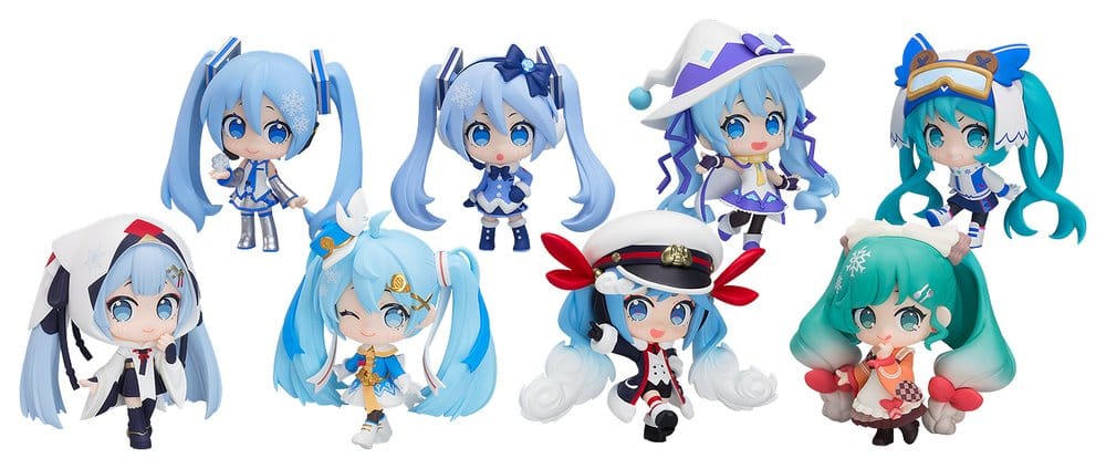 PRE ORDINE - Character Vocal Series 01: Hatsune Miku Mini Figures Snow Miku All Stars Collection Vol. 1 8 cm Blind Box Assortment (8)