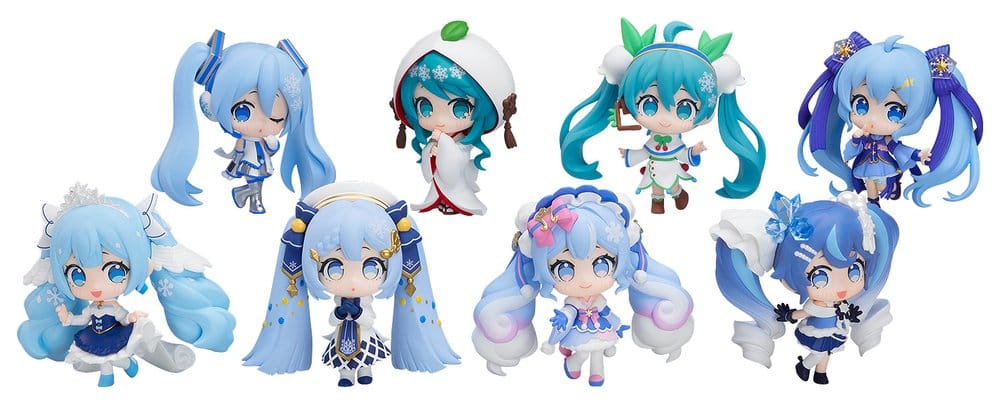 PRE ORDINE - Character Vocal Series 01: Hatsune Miku Mini Figure Snow Miku All Stars Figure Collection Vol. 2 8 cm Blind Box Assortment (8)