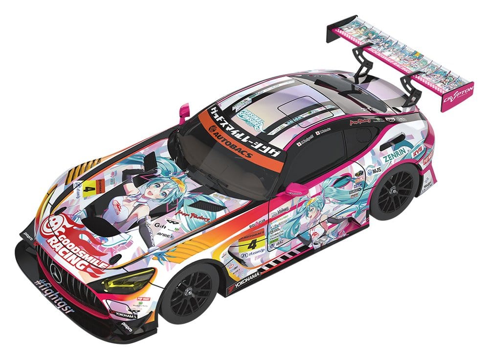 PRE ORDINE - Hatsune Miku GT Project Vehicle 1/43 Good Smile Hatsune Miku AMG 2021 SUPER GT 100th Race Commemorative Ver. 11 cm