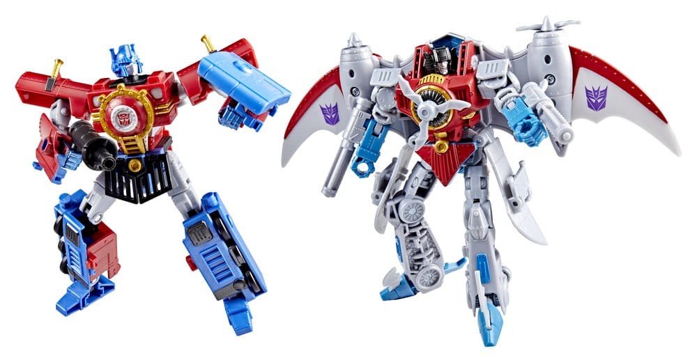 PRE ORDINE - Transformers Timelines Hearts of Steel Comic Edition Action Figures Optimus Prime & Starscream 14 cm