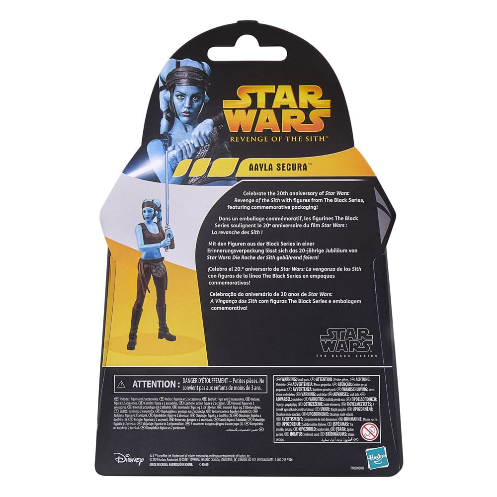 HASBRO - Star Wars Episode III Black Series Action Figure 20th Anniversary Aayla Secura 15 cm