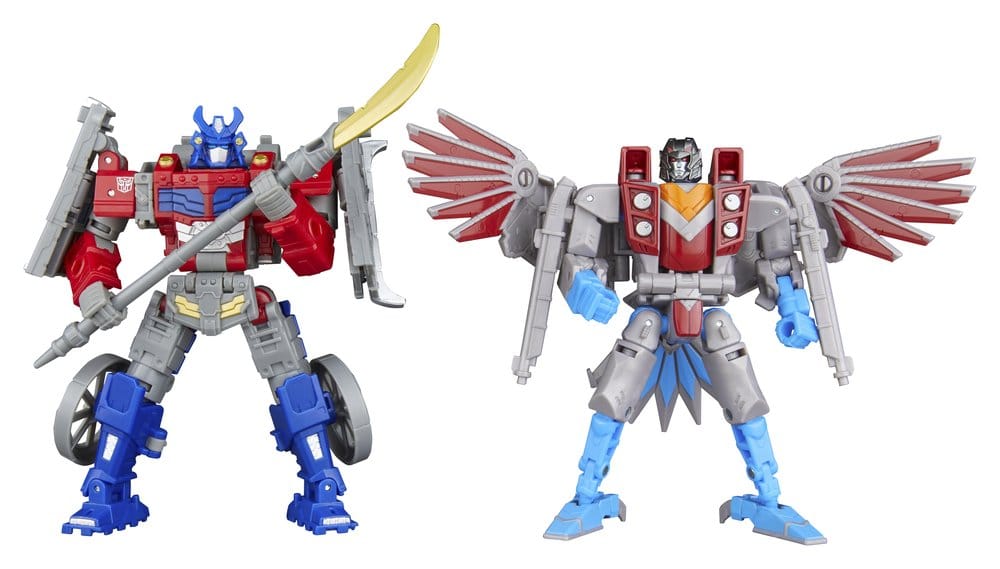 PRE ORDINE - Transformers Timelines Action Figures Samurai Themed Set Optimus Prime & Starscream 14 cm