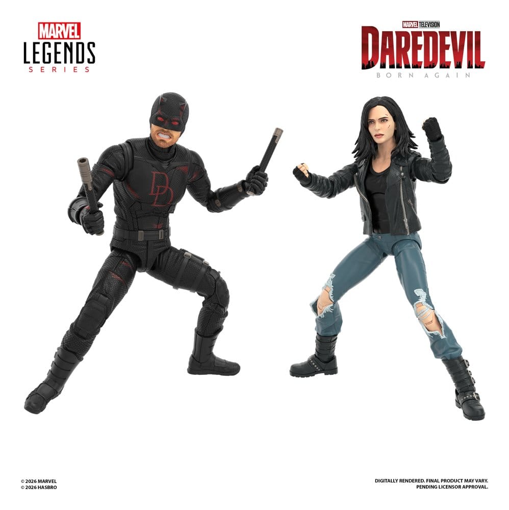 PRE ORDINE - Daredevil: Born Again Marvel Legends Action Figure 2-Pack Daredevil & Jessica Jones 15 cm