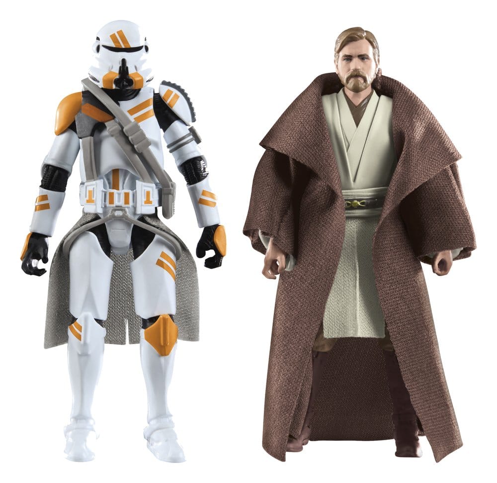 PRE ORDINE - Star Wars Episode III Vintage Collection Action Figure 2-Pack Obi-Wan Kenobi & Airborne Clone Trooper 10 cm