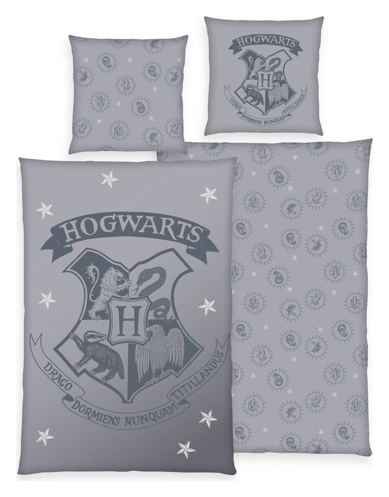 PRE ORDINE - Harry Potter Bed Linen Mystical Gray 135 x 200 cm