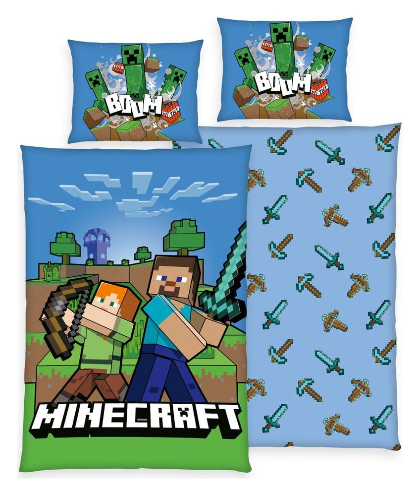 PRE ORDINE - Minecraft Bed Linen Boom 135 x 200 cm