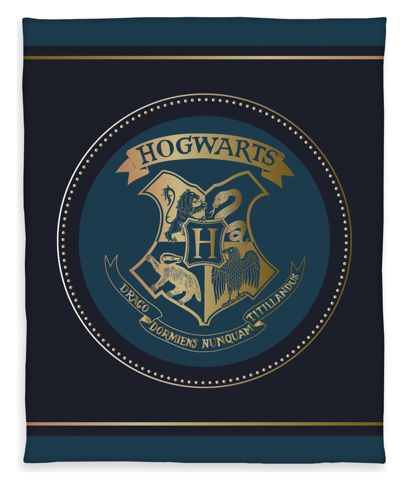 PRE ORDINE - Harry Potter Fleece Blanket Hogwarts Crest 130 x 160 cm