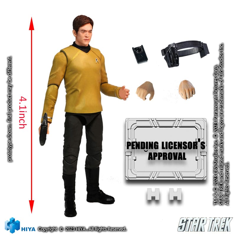 HIYA - Star Trek Exquisite Mini Action Figure 1/18 Star Trek 2009 Sulu 10 cm