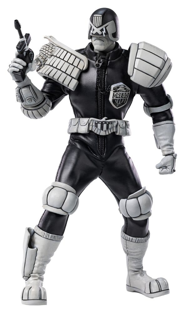 PRE ORDINE - Judge Dredd Exquisite Super Action Figure 1/12 Judge Dredd Black & White Ver. 15 cm