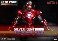 HOT TOYS - 1/6 Marvel Iron Man 3 Silver Centurion Armor Suit Up Version MMS618 D43