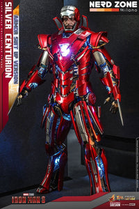HOT TOYS - 1/6 Marvel Iron Man 3 Silver Centurion Armor Suit Up Version MMS618 D43