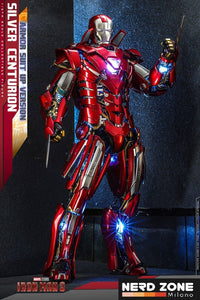 HOT TOYS - 1/6 Marvel Iron Man 3 Silver Centurion Armor Suit Up Version MMS618 D43