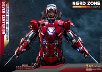 HOT TOYS - 1/6 Marvel Iron Man 3 Silver Centurion Armor Suit Up Version MMS618 D43