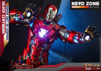 HOT TOYS - 1/6 Marvel Iron Man 3 Silver Centurion Armor Suit Up Version MMS618 D43