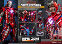 HOT TOYS - 1/6 Marvel Iron Man 3 Silver Centurion Armor Suit Up Version MMS618 D43