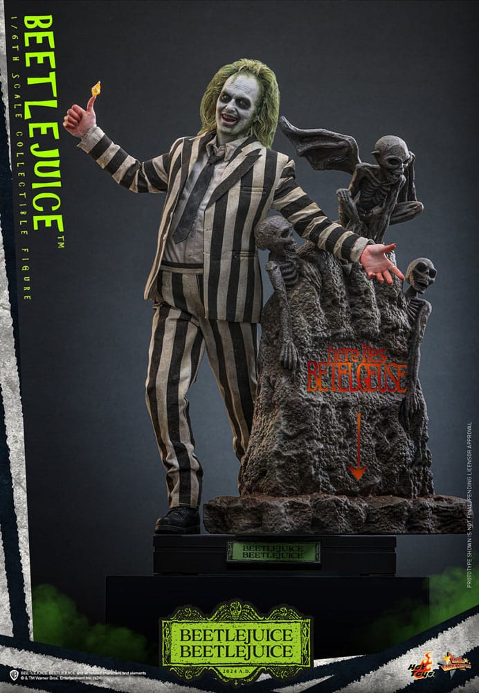 HOT TOYS Beetlejuice Beetlejuice Movie Masterpiece Action Figure 1/6 Beetlejuice 30 cm