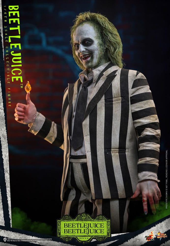 HOT TOYS Beetlejuice Beetlejuice Movie Masterpiece Action Figure 1/6 Beetlejuice 30 cm